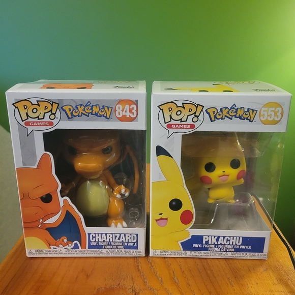 Pokémon Charizard and Pikachu Funko Pop Bundle - Picture 1 of 3